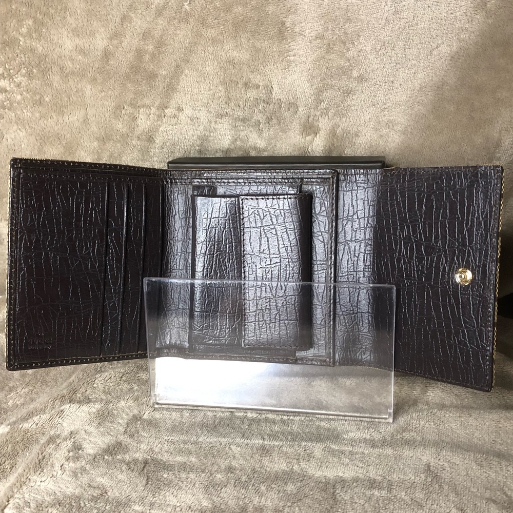GUCCI GG Sherry Line Horsebit Trifold Wallet COMES WITH GUCCI BOX - Picture 6 of 17